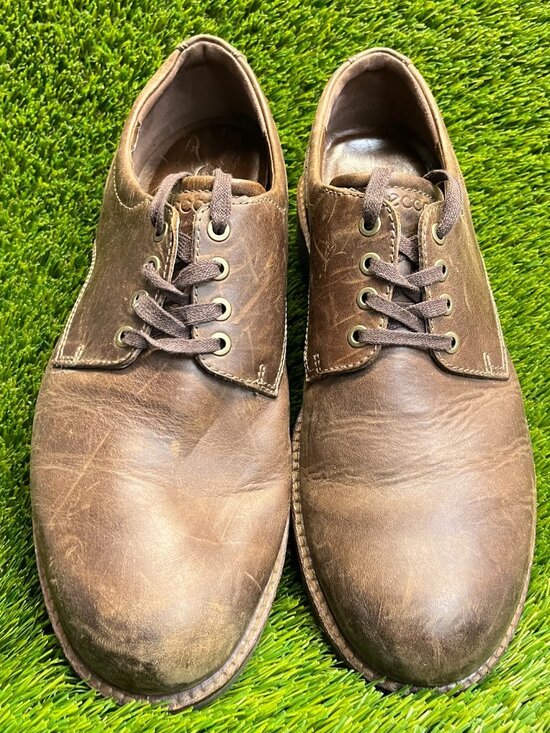 Ecco Jamestown Mens Size 11 Brown Classic Leather Lace Up Plain Toe Oxford Shoes main image 7